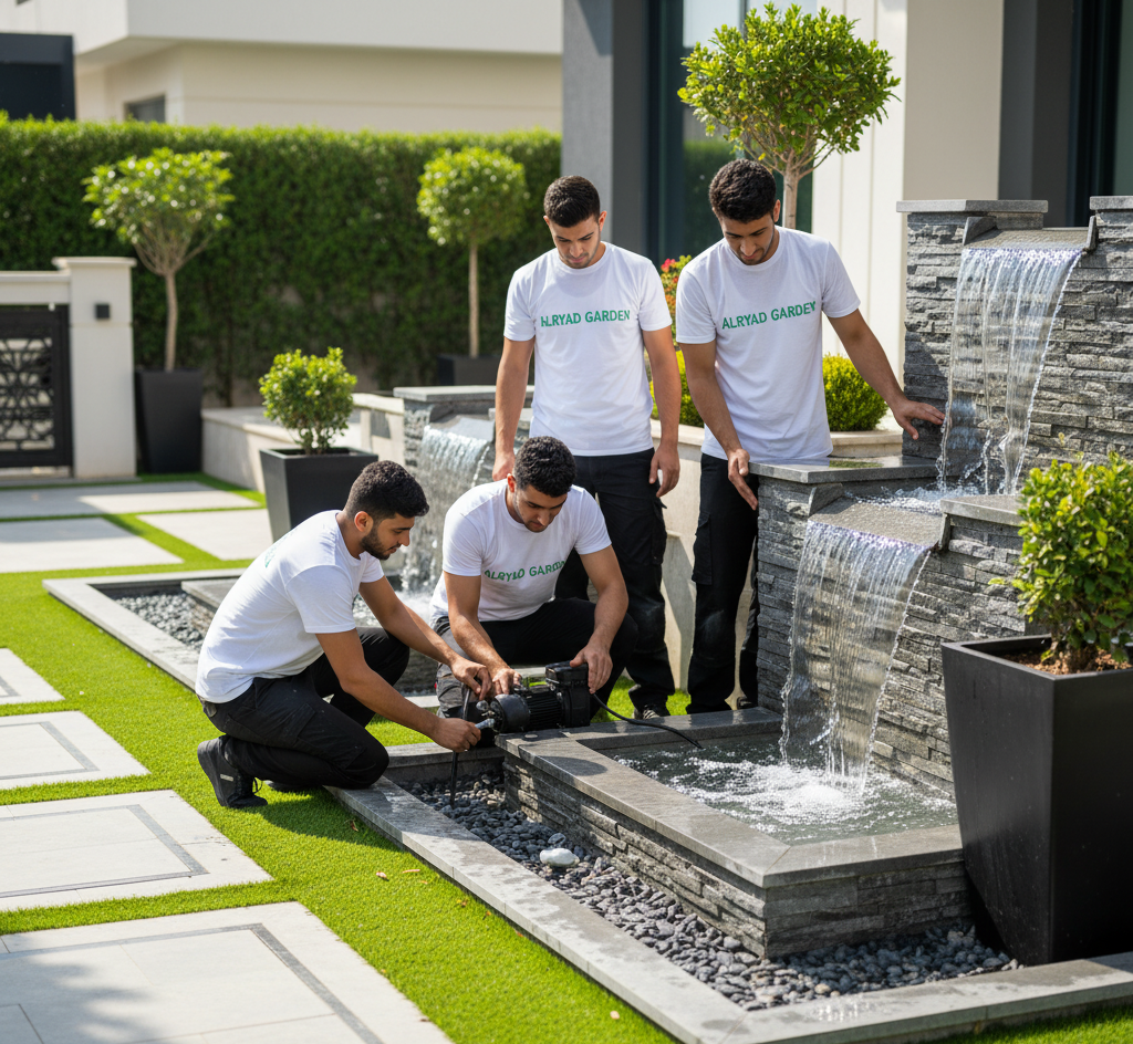 أفضل معلم تركيب شلالات ونوافير بالرياض